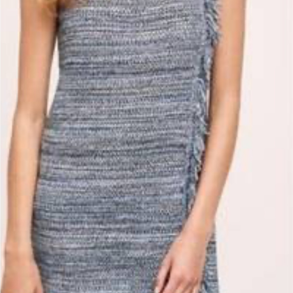 Anthropologie HOLDING HORSES Blue Knit Midi Dress
